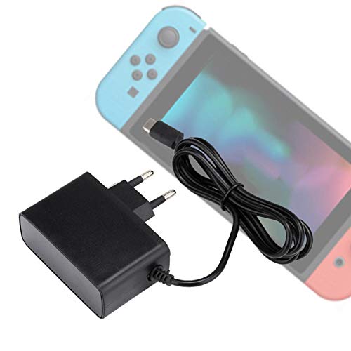 para Nintendo Switch Adaptador de Corriente Corriente Constante y Voltaje DC 5V/2.4A Cargador 50/60Hz, Material ABS(EU 100-240V)