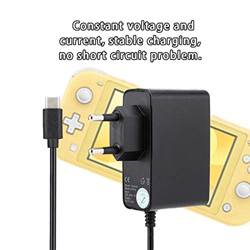 para Nintendo Switch Adaptador de Corriente Corriente Constante y Voltaje DC 5V/2.4A Cargador 50/60Hz, Material ABS(EU 100-240V)
