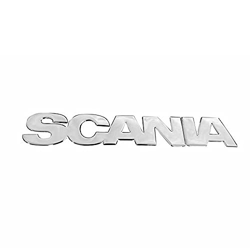 Para Scania R Series Truck Chrome Name Logo Grill Badge Acero inoxidable 2004-2009
