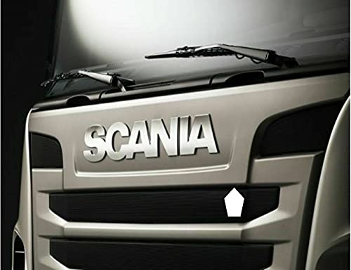 Para Scania R Series Truck Chrome Name Logo Grill Badge Acero inoxidable 2004-2009