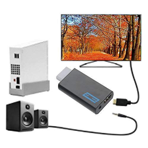 para Wii To Converter, para Wii To Adapter Formato Plástico Gran Precisión para Todos Los Modos De Visualización De Wii (NTSC 480i 480p PAL 576i) para Viajes