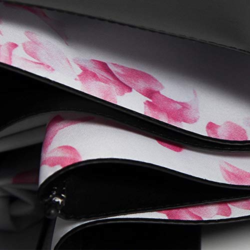 Paraguas Paraguas de Sol al Aire Libre for Mujeres Protección UV Cinco Veces Parasol Portátil Ligero Pequeño Fresco (Color : 01Blue, Size : Gratis)