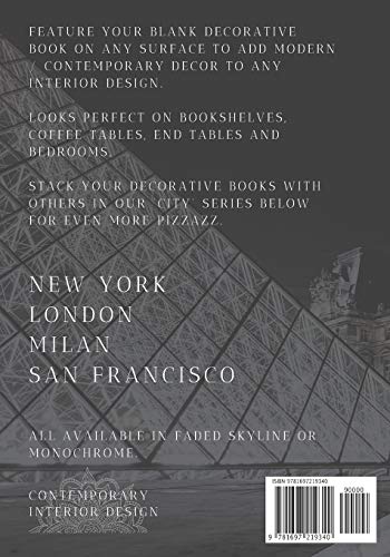 Paris: A decorative book for coffee tables, end tables, bookshelves and interior design styling | Stack city books to add decor to any room. Faded ... for interior design savvy people: 7 (CITIES)