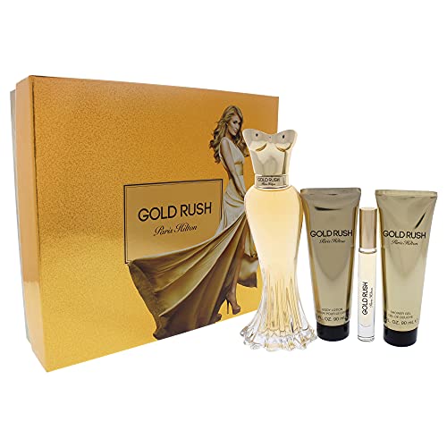 Paris Hilton Gold Rush For Women 4 Pc Gift Set
