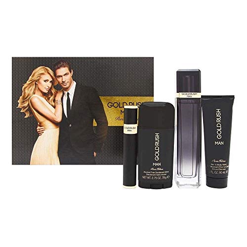 Paris Hilton Gold Rush Man For Men 4 Pc Gift Set