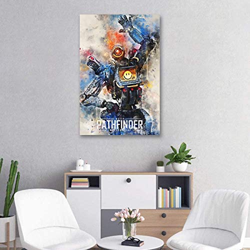Pathfinder Apex Legends - Póster decorativo de pared, lienzo para sala de estar, dormitorio, 30 x 45 cm