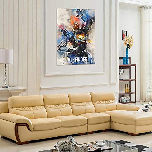 Pathfinder Apex Legends - Póster decorativo de pared, lienzo para sala de estar, dormitorio, 30 x 45 cm