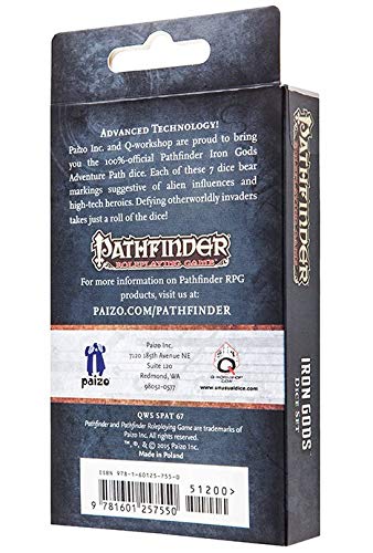 Pathfinder Iron Gods (7) Dice Set