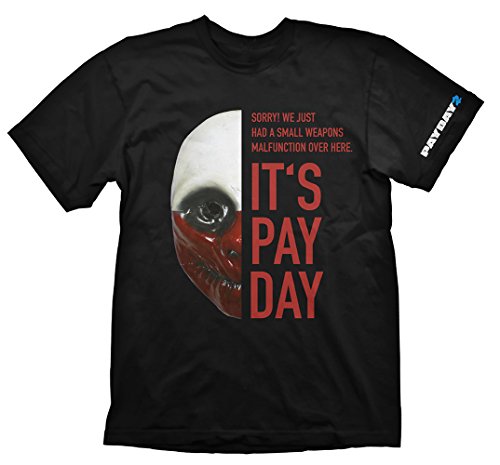 Payday 2 T-Shirt Wolf Mask, Large (Electronic Games) [Importación Inglesa]