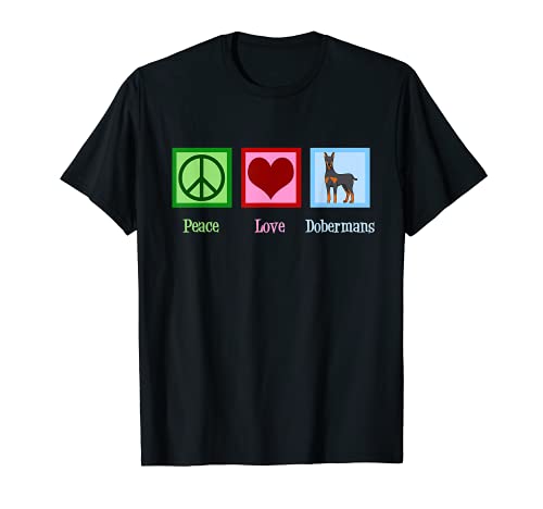 Paz Amor Doberman Camiseta