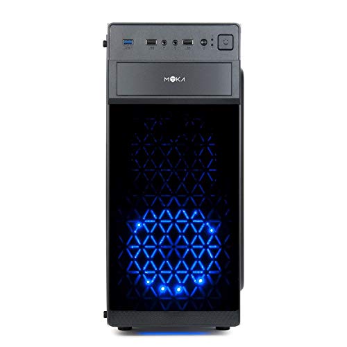 PC de sobremesa Gaming Intel I7 8th Gen SIX CORE i7-8700 de 3,2 a 4,6 GHz MB H310M HDMI DVI RAM 8 GB DDR4 HD SSD 480 GB gráfica UHD 4 K WIFI 300 MB case USB 3.0 licencia Windows 10 PRO MYKA CG-P0303 .