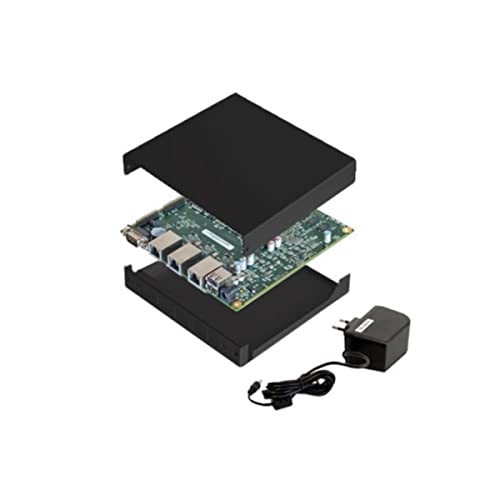 PC Engines APU2E4 Bundle - Board, Power Supply, Memory, Case (Black), Intel i211 Nic