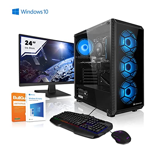 PC Gaming - Megaport Ordenador Gaming PC • 24" Set Intel Core i5-10400F 6X 2.90GHz • Nvidia GeForce GTX1660 Super • 16 GB DDR4 • 500GB M.2 SSD • Teclado y ratón Gaming • WiFi • Windows 10 • PC Gamer