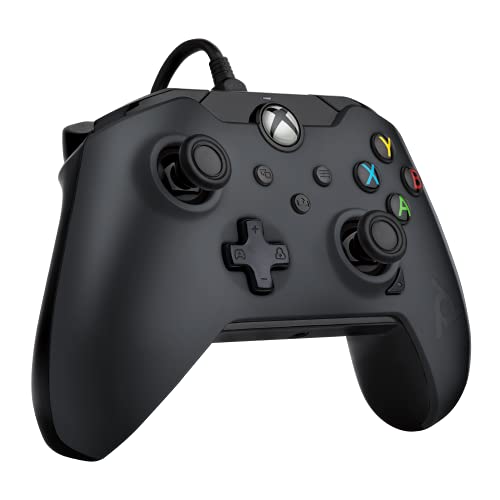 PDP Mando con cable para Xbox Series X, Negro (Raven Black)