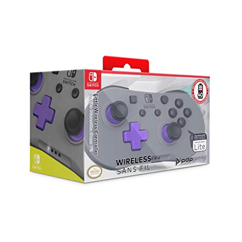 PDP Mando Wireless Con Licencia Oficial Nintendo Switch, Pequeño, Gris