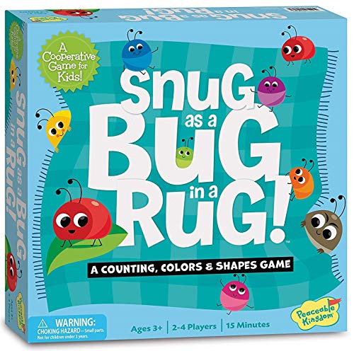 Peaceable Kingdom Snug as a Bug in a Rug Award Winning Preschool Skills Builder Game