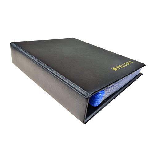 PELLER'S Álbum de Monedas para 160 Monedas (Tipo S Álbum). 5+5 Hojas con 160 Compartimentos 35mm X 35mm y 31mm X 26mm, pour €1, €2, Euro.