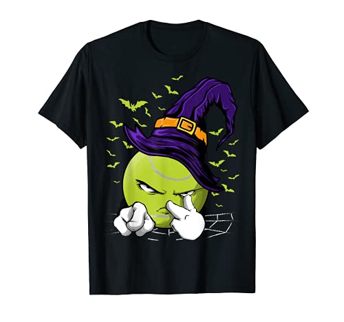 Pelota de tenis Sombrero de bruja jugador de tenis I am Watching You Funny Camiseta