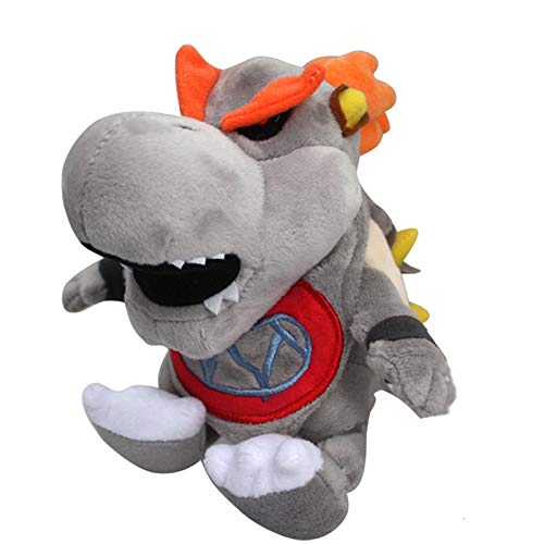 Peluche 17cm Mario Bros 3D Land Bone Kuba Dragon Bowser Koopa Jr Peluche Doll Plush Soft Stuffed Toy