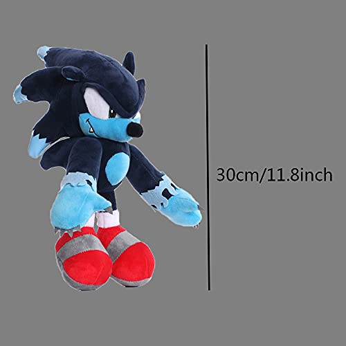 Peluche Sonic Exe de 14.6 Pulgadas, Ray The Flying Squirrel y Bomb Duck Plush, Dark Sonic, Muñeco sónico de Peluche Suave para la colección Cartoon Sonic Lovers (Sonic.exe+Dark Sonic)
