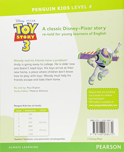 Penguin Kids 4 Toy Story 3 Reader (Pearson English Kids Readers) - 9781408288672