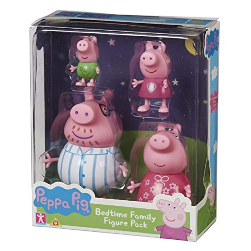 Peppa Pig - Pack 4 figuras Familia Pig Pijama