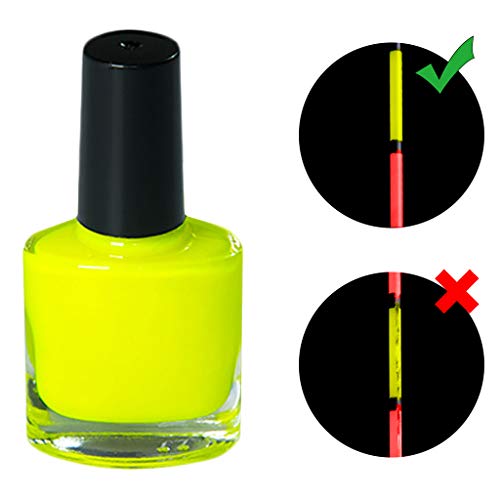 Perfeclan Pintura Flotador Fluorescente para reparación DIY Bobbers de Pesca Polo boya indicador de Golpe de Cola Visualable - Amarillo