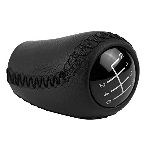 Perilla de cambio de marcha - Resistencia a la corrosión de cuero Compatible Duradero con Mzd4 3 BK BL/5 CR CW/6 II G-H 05-14