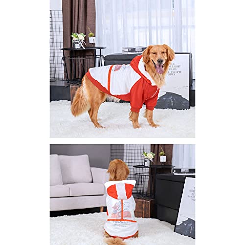 Perro Grande del Otoño Y La Ropa De Invierno, Más Cálido Terciopelo De Oro De Labrador Retriever Samoyedo Mediana Grande Perro Capa De La Chaqueta De Perro Traje De Perro (tamaño : 4XL-(20-25kg))