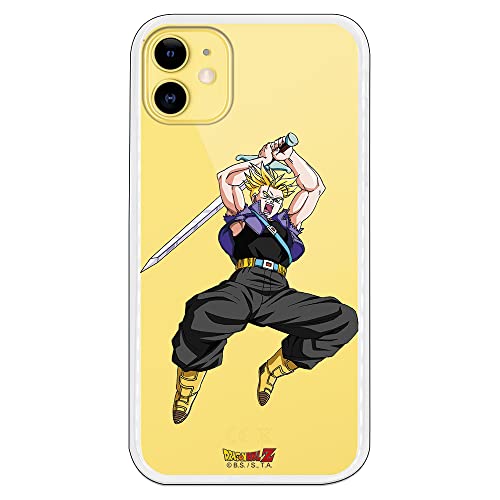 Personalaizer Fundapara iPhone 11 - Dragon Ball Z. Fundas Frikis Bola del Dragón (Dragon Ball Z Future Trunks con Fondo Transparente)