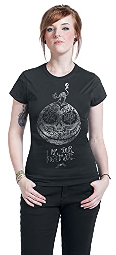 Pesadilla Antes De Navidad Jack Skellington - I Am Your Nightmare Mujer Camiseta Negro M