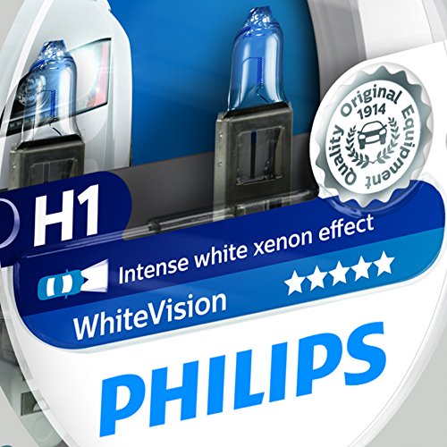 Philips 12258WHVSM WhiteVision Lámpara Halógena, 60% más de Luz, 4300K