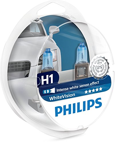 Philips 12258WHVSM WhiteVision Lámpara Halógena, 60% más de Luz, 4300K