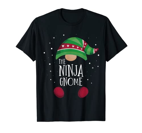 Pijama de Navidad a juego con el Gnomo Ninja Pijama familiar Camiseta