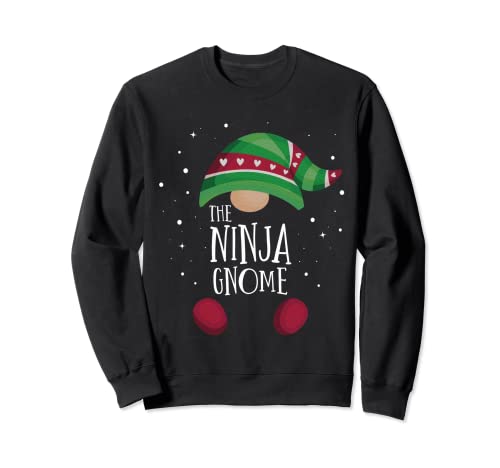 Pijama de Navidad a juego con el Gnomo Ninja Pijama familiar Sudadera