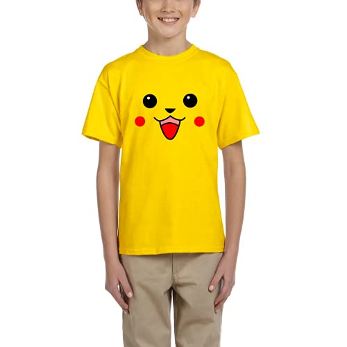 Pika Pika - Camiseta niño Unisex Manga Corta (Amarillo, 6 años)