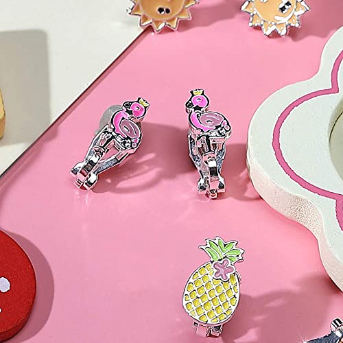 PinkSheep Pendientes de clip para niñas pequeñas, el mejor regalo (6 pendientes de verano)