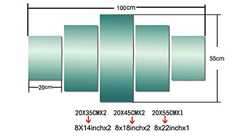 Pinturas Cuadro de 5 Piezas Dante'S Inferno Game Poster Pinturas Sala De Estar Decoración Del Hogar Arte De La Pared (Tamaño A) Sin Marco