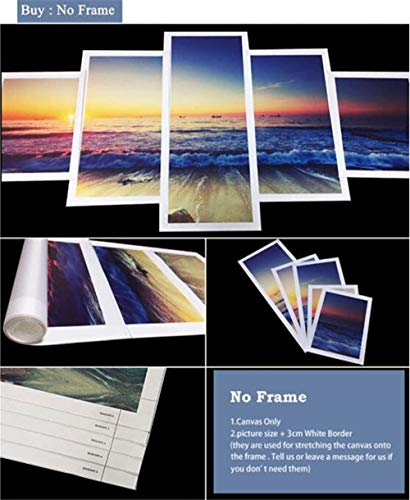 Pinturas Cuadro de 5 Piezas Dante'S Inferno Game Poster Pinturas Sala De Estar Decoración Del Hogar Arte De La Pared (Tamaño A) Sin Marco