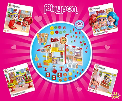 Pinypon - Pizzería con 1 figurita, niños y niñas de 4 a 8 años (Famosa 700014755)