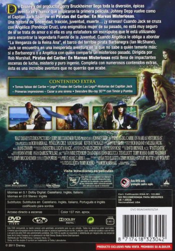Piratas del Caribe: En Mareas Misteriosas [DVD]