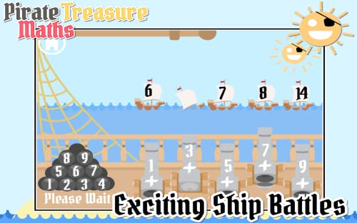 Pirate Treasure Maths – Fun addition learning game for kids aged 3 to 9 years old
