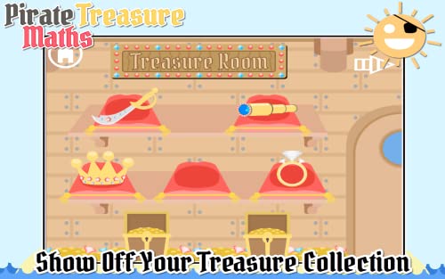 Pirate Treasure Maths – Fun addition learning game for kids aged 3 to 9 years old