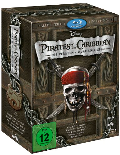 Pirates of the Caribbean 1-4 Collection - Die Piraten-Quadrologie [Alemania] [Blu-ray]