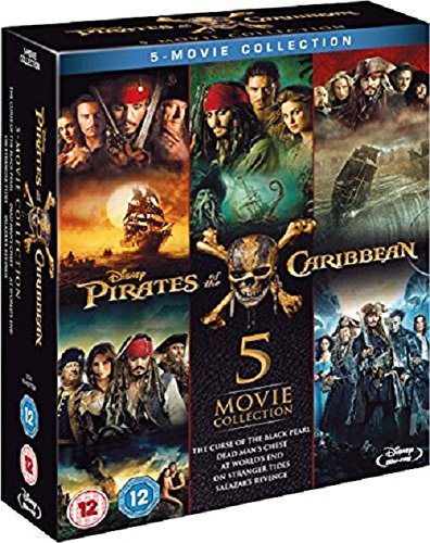 Pirates of the Caribbean 1-5 BD Boxset [Blu-Ray] [Importación del Reino Unido] [Italia]