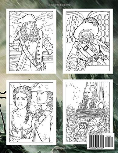 Pirates Of The Caribbean Coloring Book