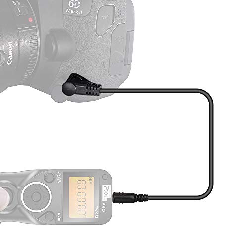 PIXEL 3,5MM-DC2 Cable Disparador Mando a Distancia Disparador inalámbrico Temporizador Conexión para Nikon cámaras Digitales