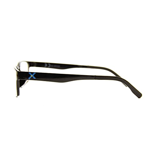 Pixel Lens Class Gafas para Ordenador, TV, Tablet,Gaming. contra EL CANSANCIO Ocular, Confort Visual, Montura Ligera, CERTIFICADA LUZ Azul - 41% Y UV -100% EN LA Universidad DE TURÍN (+1.50, Black)