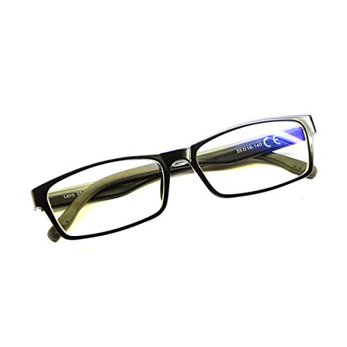 Pixel Lens Class Gafas para Ordenador, TV, Tablet,Gaming. contra EL CANSANCIO Ocular, Confort Visual, Montura Ligera, CERTIFICADA LUZ Azul - 41% Y UV -100% EN LA Universidad DE TURÍN (+1.50, Black)