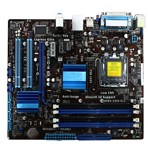 Placa Base de Juegos de computadora Ajuste para Fit For LGA 775 ASUS P5G41C-M Placa Base DDR2 DDR3 8GB para Intel G41 P5G41CM LX MAPINARIO DE ESCRUPAMENTO UATX SECHCERBOARD SATA II VGA Usado